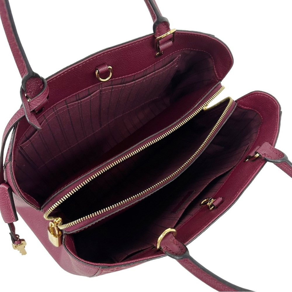 Louis Vuitton M41196 Montaigne MM Satchel Monogram Empreinte Amplant Pink Berry - Picture 10 of 11